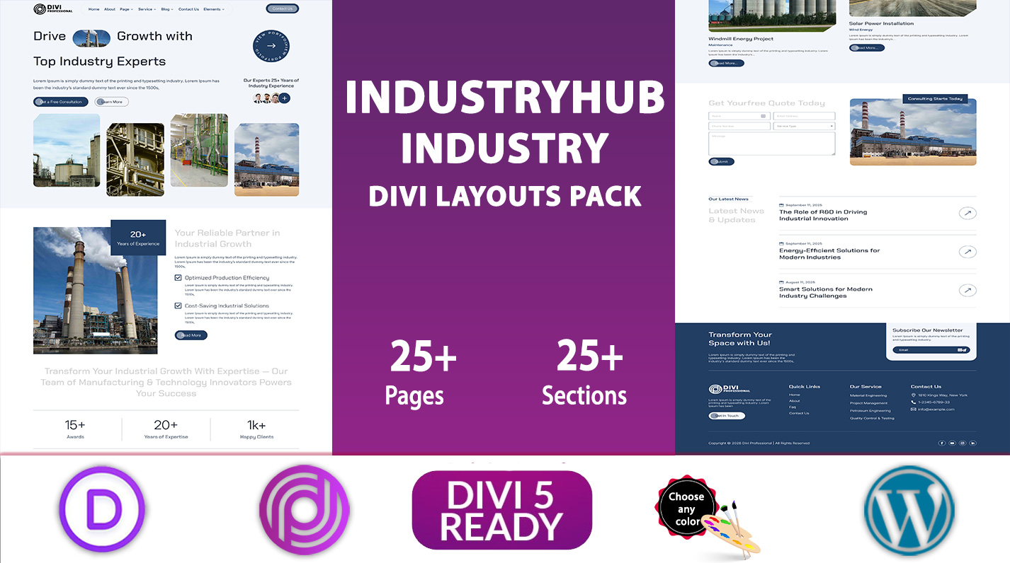 IndustryHub---Divi-Industry-Layouts-Pack