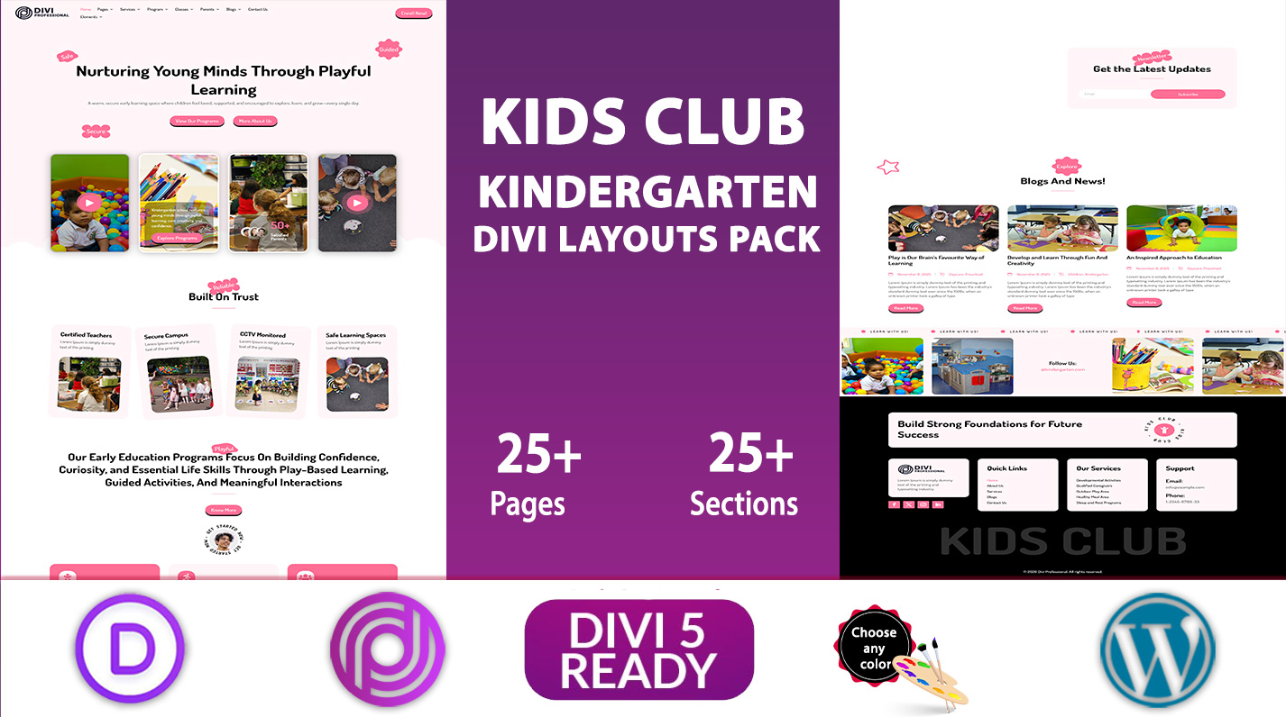 Kids-Club---Divi-Kindergarten-Layouts-Pack